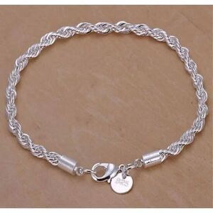 Silver Rope Bracelet